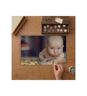 Kızgın Bebek - Sevimli Bebek Tasarımı 240 parça Ahşap Puzzle Ahşap Kutuda MP03492