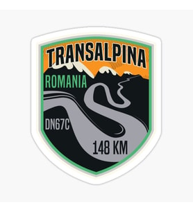 Transalpina, Romania Romanya Sticker 19CM Etiket