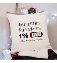 Müsadenizle Kapanıyorum Tasarımlı Yastık Kişiye Özel