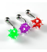 RENKLİ SİLİKON UÇLU PiERCiNG 3 ADET YEŞİL P085