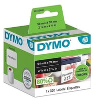 DYMO 99015 LW DİSKET ETİKETİ 320'Lİ 70x54mm