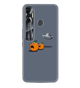 Tecno Spark 6 6 Go 8C 8 Pro 7 7 Spark 9 Pro Kılıf Desemli Silikon Orange Escape 1374