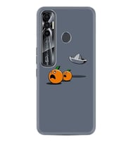 Tecno Spark 6 6 Go 8C 8 Pro 7 7 Spark 9 Pro Kılıf Desemli Silikon Orange Escape 1374
