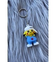 Unisex Pokemon Pikachu Figürlü 3d Hediyelik Anahtarlık