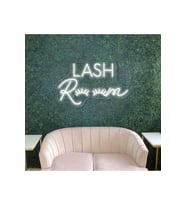 LASH Room Yazılı ve Kirpik Figürlü Neon Tabela