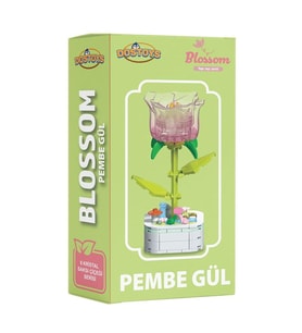 BLOSSOM ÇİÇEK LEGO KRİSTAL PEMBE GÜL