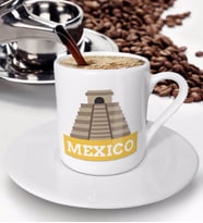 BK Gift Mexico Tasarımlı Türk Kahvesi Fincanı - Model 1
