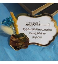 Söz-Nişan-Nikah-Kına-Bebek Hediyelik Hasır Magnet