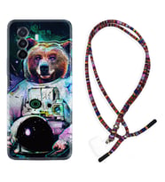 Huawei Nova Y70 Y90 Nova 9 SE  Kılıf Boyun Asklı Rasta Silikon Astronot Panda 1755