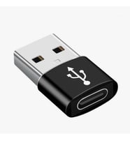 Dönüştürücü Adaptör USB 'den TYPE-C 'ye Veri Aktarımı Sağlayıcı Şarj Data Çevirici (Siyah)