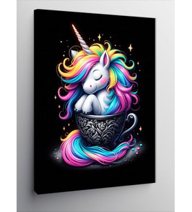 Kanvas Tablo Fincandaki Unicorn