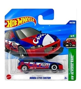 Hot Wheels - Honda Civic Custom - Lacivert (1/64) 2025 Case