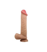 26 cm Kıkırdak Yapılı Çift Katmanlı Gerçekçi Dildo Penis