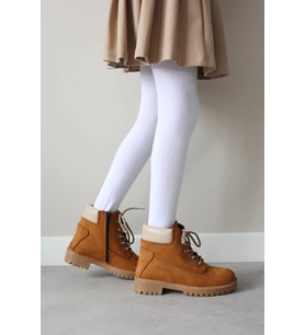 Fast Step Hakiki Deri Unisex Çocuk Worker Bot 006SPA1002 (Taba Cilt)