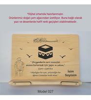 Münzevi Masaüstü Ahşap Rahle/Tablet/Kitap Tutucu-Model027