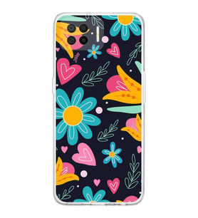 PrintiFy Oppo A73 ile Uyumlu Retro Color 1  Kamera Korumalı Şeffaf  Kılıf
