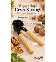 ByMyHand Döküm Metal Ahşap Saplı Ceviz Kıracağı