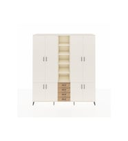 Hyperion Dolap 17 Raflı 4 Çekmeceli 8 Kapaklı 220x44x243 Aytaşı-Aytaşı/Çam