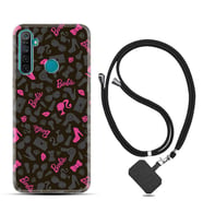Realme 5i 5 Pro 6i 7 Pro 8 Kılıf Boyun Askılı Silikon Barbie and Shoes 1413