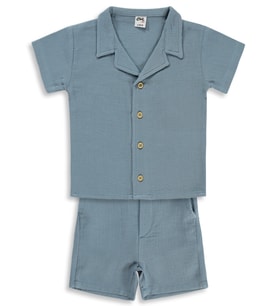 Civil Baby Müslin 6-18 Ay Takım - Bej (İndigo)