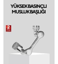 Döner Musluk Başlığı Çok Açılı Robotik Kol Su Tasarruflu