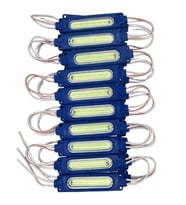 10 Adet 12 Volt 2 Watt Turkuaz Cob Led Modül IP65