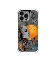 PrintiFy Apple iPhone 16promax ile Uyumlu Simya Serisi Mozaik Tanrıça Tasarımlı Uv Baskılı Köşe Korumalı Antişok Kılıf