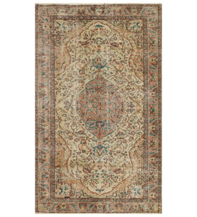 Yün&Pamuk El Yapımı Eşsiz Halı 156x256 cm 10131