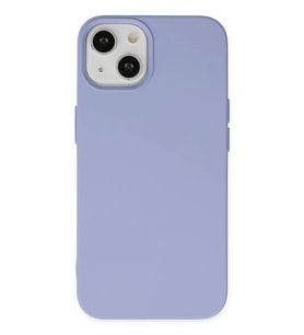 Newface Apple iPhone 14 Plus Kılıf Nano içi Kadife Silikon - Lila