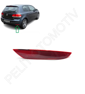 Golf 6 Arka Tampon Reflektörü Sağ 5K0945106G (2009-2013)