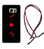 Samsung S7 Edge S20 Fe Plus Ultra S21 S22 Kılıf Boyun Asklı Rasta Silikon Red Moon 1710
