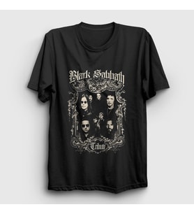 Presmono Unisex Siyah Tribute Black Sabbath T-Shirt 18596tt
