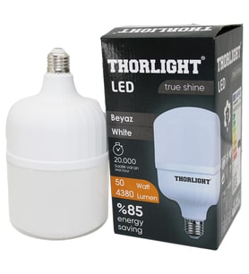 THORLIGHT 50W E27 TORCH T-SHAPE BEYAZ LED AMPUL T-50B