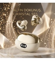 Open Ear TWS Spor Kulaklığı, Düşmeyen Tasarım ve Dijital Ekranlı Premium Bluetooth Kulaklık