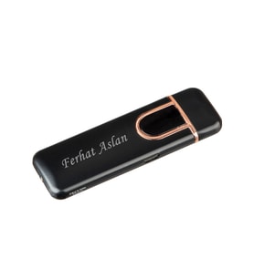 Kişiye Özel Dokunmatik Usb Şarjlı Alevsiz Elektronik Çakmak