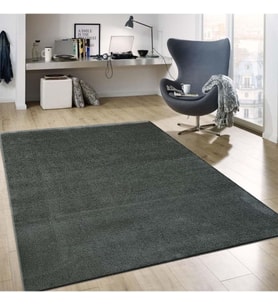 Gri Mikro Polyester Kaymaz Taban Shaggy Halı, 200 x 290