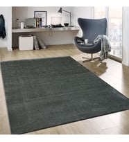 Gri Mikro Polyester Kaymaz Taban Shaggy Halı, 200 x 290