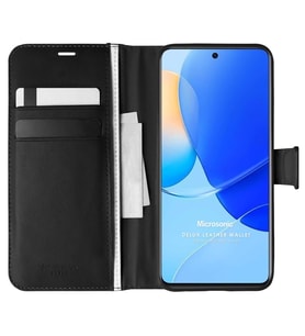 Microsonic Huawei Nova 9 SE Kılıf Delux Leather Wallet Siyah