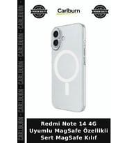 Redmi Note 14 4G Uyumlu MagSafe Özellikli Sert MagSafe Kılıf Telefon Koruma