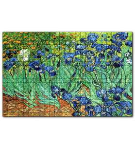Cakapuzzle Vincent Van Gogh İrislerim Resim  Puzzle Yapboz MDF (Ahşap) (120 Parça)