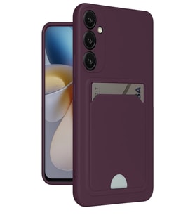 Galaxy A26 Kılıf Kelvin Kartvizitli Silikon - Derin Mor