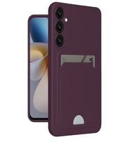 Galaxy A26 Kılıf Kelvin Kartvizitli Silikon - Derin Mor