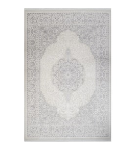 Makine Kaymaz Yıkanabilir Beyaz Eskitme Salon Halısı Mutfak Halısı Koridor Halısı Yolluk 09705D