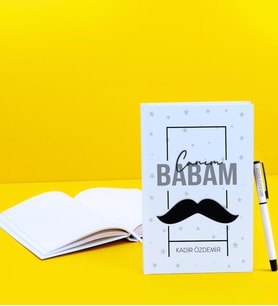 Babalar Gününe Özel İsimli Defter Kalem Seti