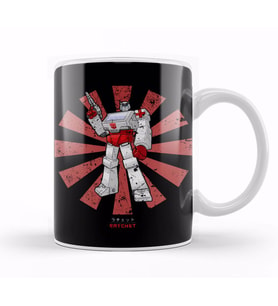 Ratchet Transformers Retro Japanese Kupa Bardak Porselen