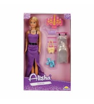 Minik Alisha Yedek Kıyafetli Bebek Set 29 cm FABBATOYS
