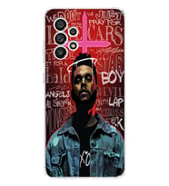 Samsung Galaxy A32 Uyumlu The Weeknd Tasarımlı Şeffaf Telefon Kılıfı