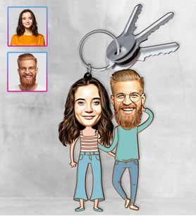 Kişiye Özel Karikatür Tasarım Anahtarlık 97272