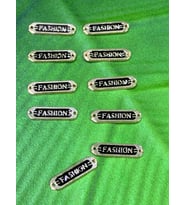 10 ADET FASION YAZILI METAL ÇANTA GİYİM AKSESUARI BOY 2.60 CM