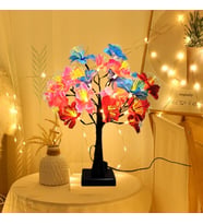 Led Işıklı Çiçek Masa Lambası, Renkli, 45x45